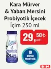İÇİM KARA MÜRVER VE YABAN MERSİNİ PROBİYOTİK İÇECEK 250 ML fiyat ve kampanya bilgisi